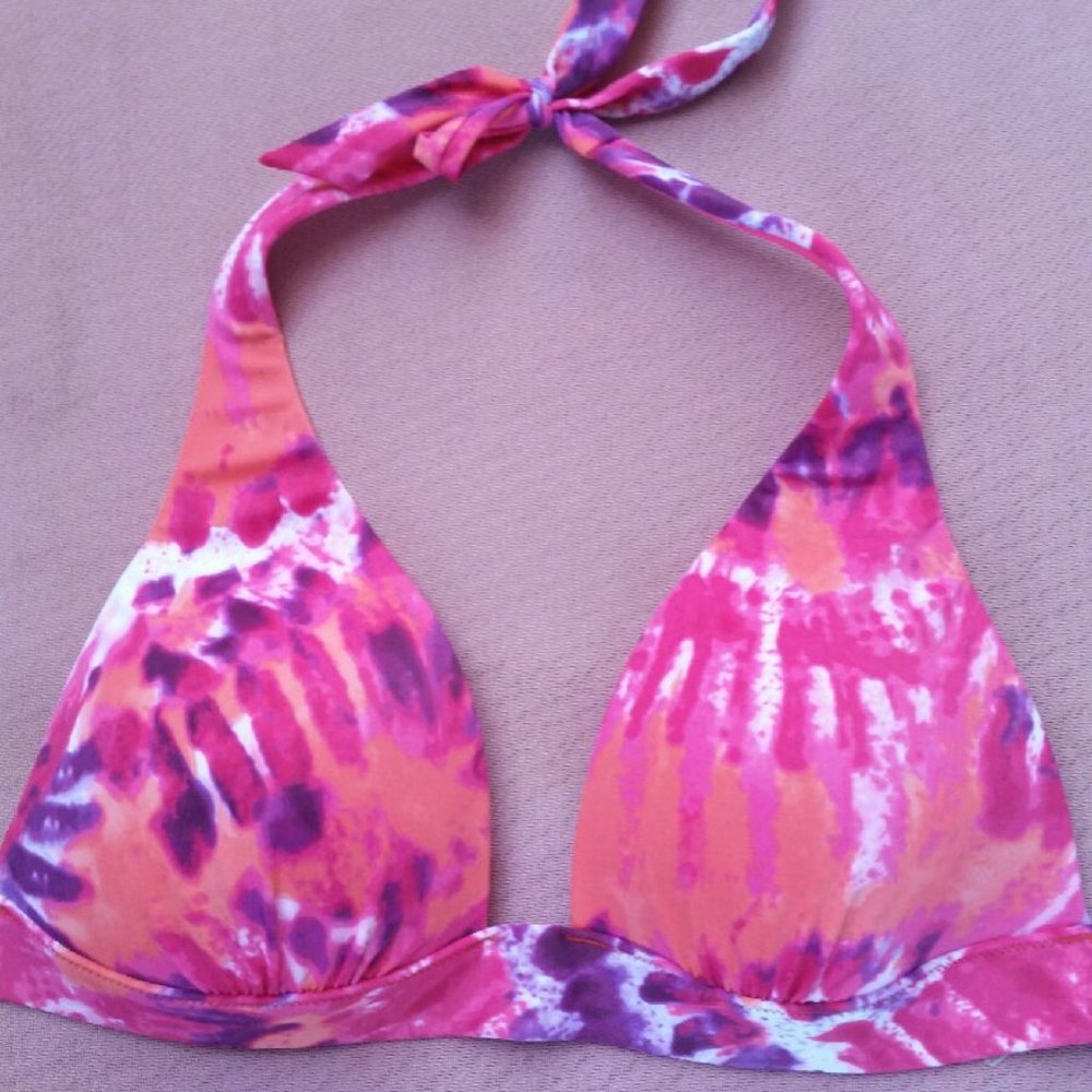 New VS Push Up halter tie dye bikini top